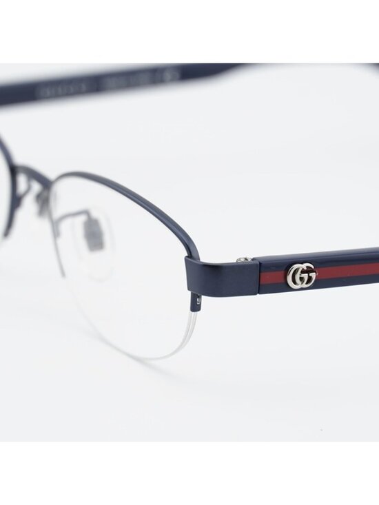 Gucci GG0719OJ 003 Eyeglasses Blue 51mm Oval Frame main image 8